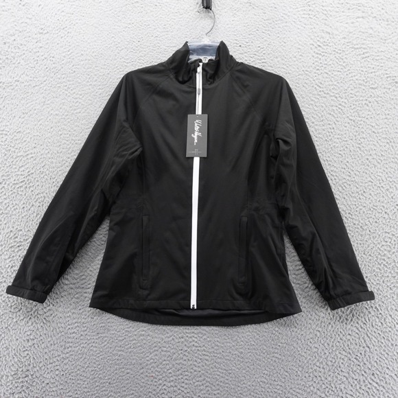 Walter Hagen Jackets & Blazers - Walter Hagen Performance‎ Golf Jacket Womens XS Black Full Zip Lightweight NWT